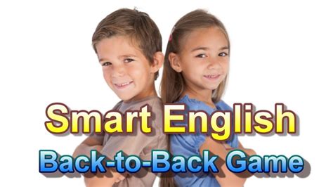 Esl Vocabulary Game Back To Back Flashcards For Kids Youtube