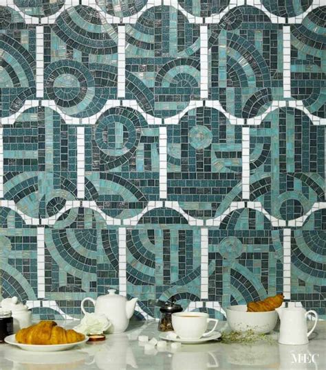 Trullo Art Deco Tile Wall Mosaic Mec Bespoke Luxury Mosaics