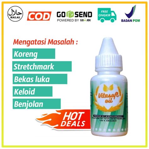 Jual Vitasoftoil Original Penghilang Keloid Koreng Bekas Luka Luka