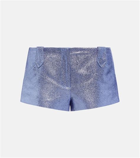 Iridescent Sablé Shorts In Purple Tom Ford Mytheresa