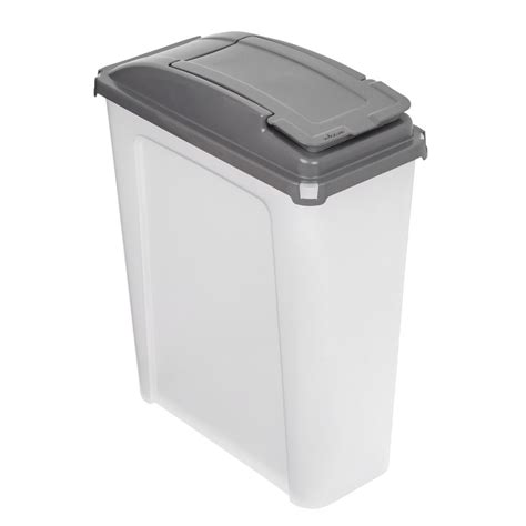 Wham 25l Slim Recycle Bin And Lid Grey