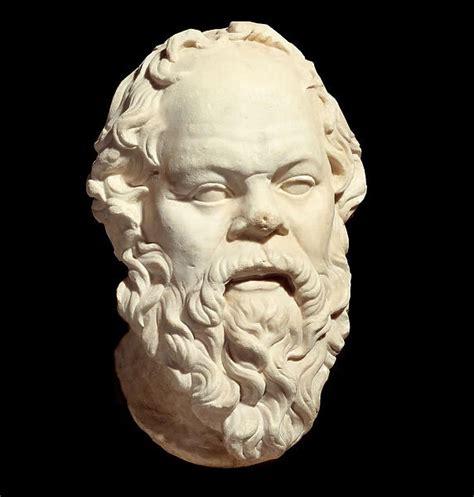 Marble Bust Of The Greek Philosopher Socrates Bc