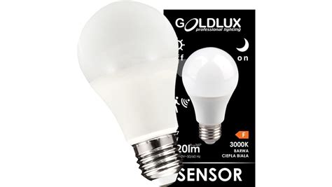 Żarówka LED E27 A60 8W 720lm 3000K Ciepła 360 GOLDLUX Mikrofalowy