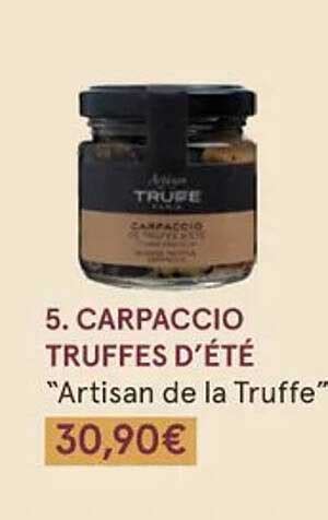 Promo Carpaccio Truffes D T Artisan De La Truffe Chez Monoprix