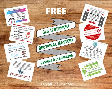 Old Testament Doctrinal Mastery Posters Flashcards And More