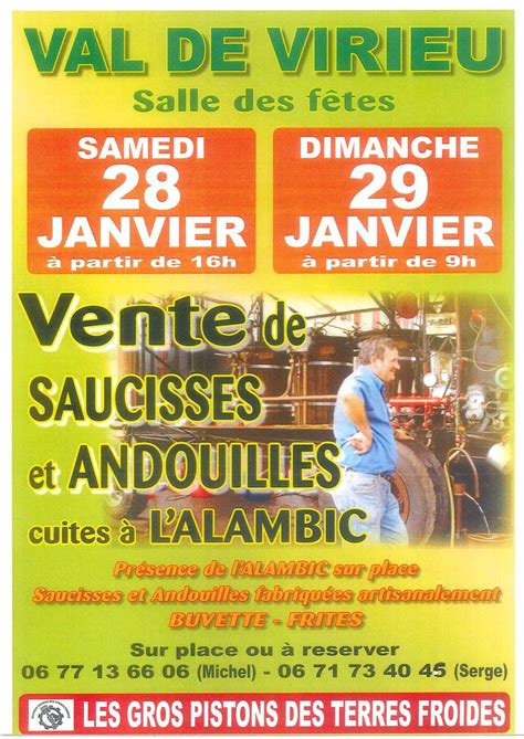 Vente de saucisses et andouilles cuites à l Alambic Commune de Val de