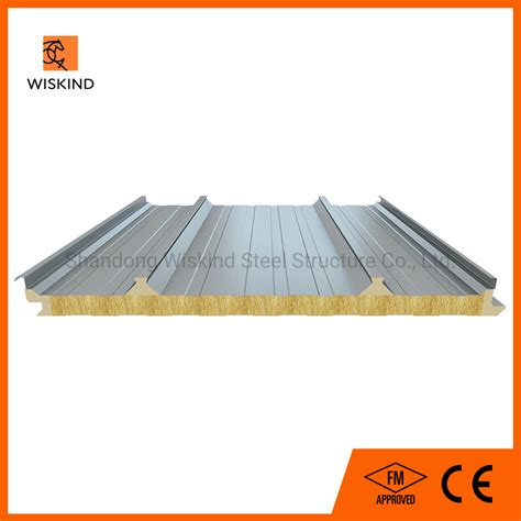 ISO CE FM Approved EPS PU PIR PUR Polyurethane Rock Wool Sandwich Panel