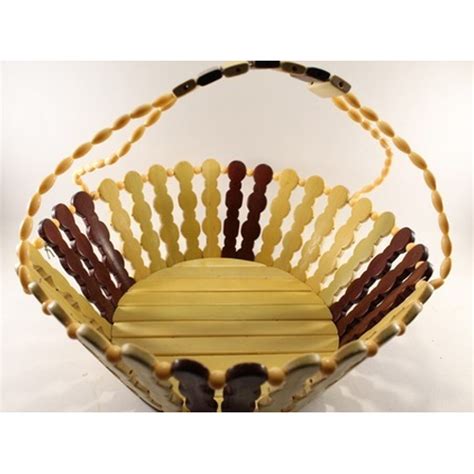 Brown And Yellow Wooden Gift Basket For Home At Rs Piece In