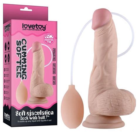 Realistyczne DILDO SZTUCZNY PENIS POMPKA WYTRYSK ERLI Pl