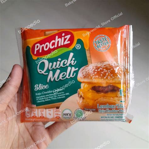 Jual Prochiz QUICK MELT Keju Cheddar Cheese Slice Isi 5 Kota