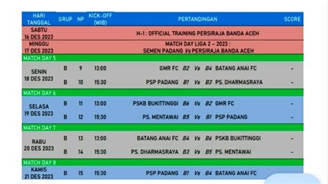 Jadwal Liga 3 2023 Zona Sumbar Dirilis Laga Pembuka PSP Vs GMR FC