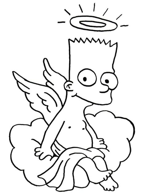 Dibujos De Bart Simpson 3 Para Colorear Para Colorear Pintar E