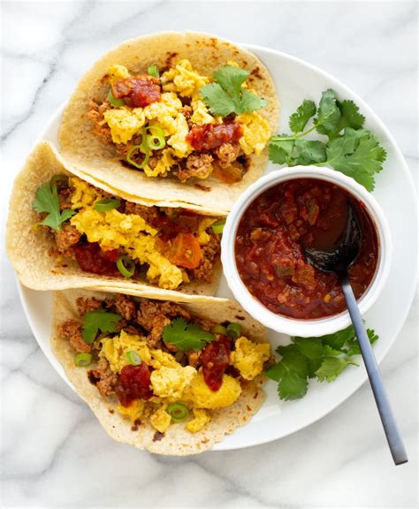 Chorizo And Egg Breakfast Tacos Foodbyjonister