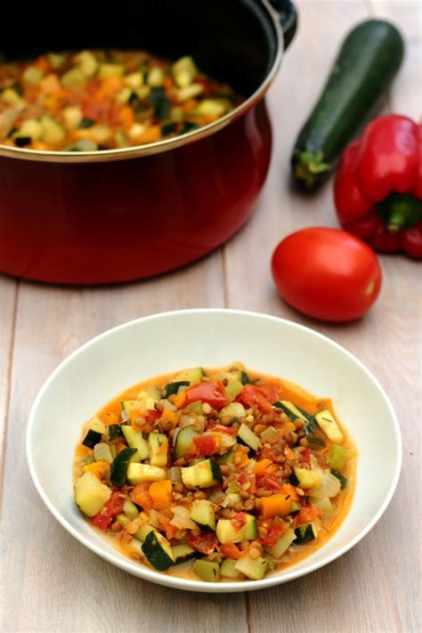 Lentilles cuisinées façon ratatouille Amandine Cooking