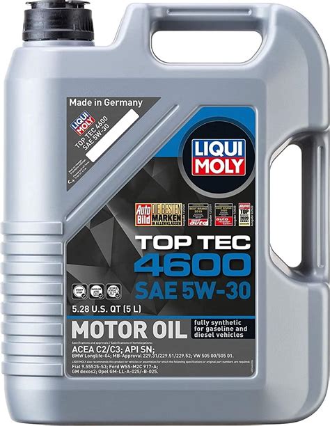 Amazon Liqui Moly Top Tec Fully Synthetic Sae W Motor