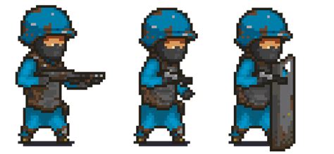 Pixel Art Grid Swat Búsqueda De La Policía Swat 2 Pixel Art Oficial De