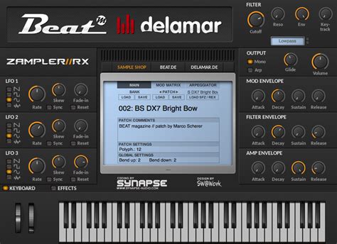 Zamplerrx By Beat Sampler Workstation Plugin Vst Audio Unit
