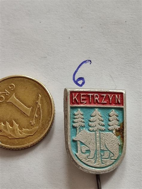 Herb odznaka Kętrzyn Szczecin Licytacja na Allegro Lokalnie