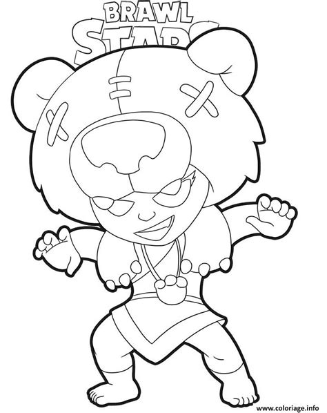 Coloriage Brawl Stars Nita Jecolorie