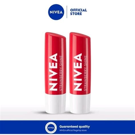 Nivea Lip Balm Strawberry Shine 4 8g Shopee Philippines