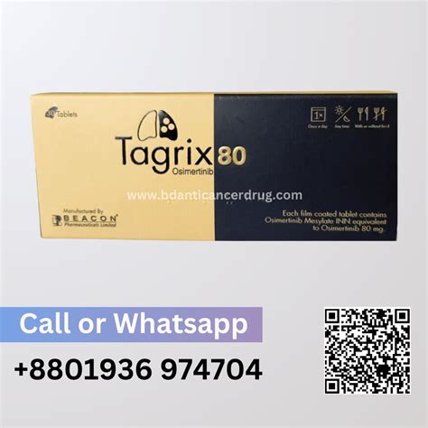 Tagrix 80mg OSIMERTINIB Worldwide Delivery BD Anticancer Drug