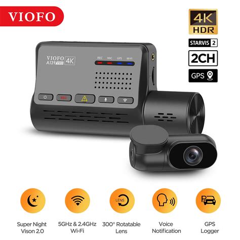 Viofo 4k Hdr Dash Cam Recorder For Vehicles Front And Rear A139 Pro