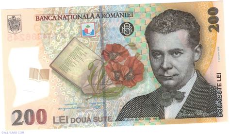 Lei Issue Lei Romania Banknote