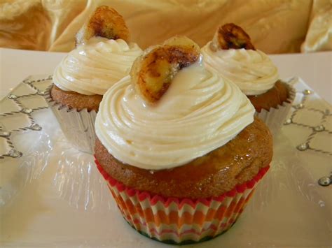 Sweetjewel Banana Cupcakes With Salted Caramel Frosting