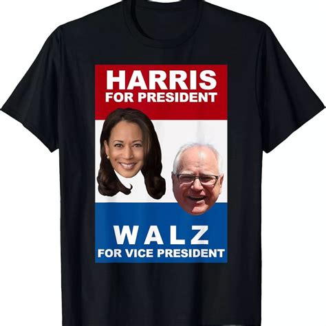 Kamala Harris Tim Walz 2024 Harris Walz President Elections T Shirt