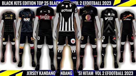 Jersey Efootball Top Black Kits Vol Youtube