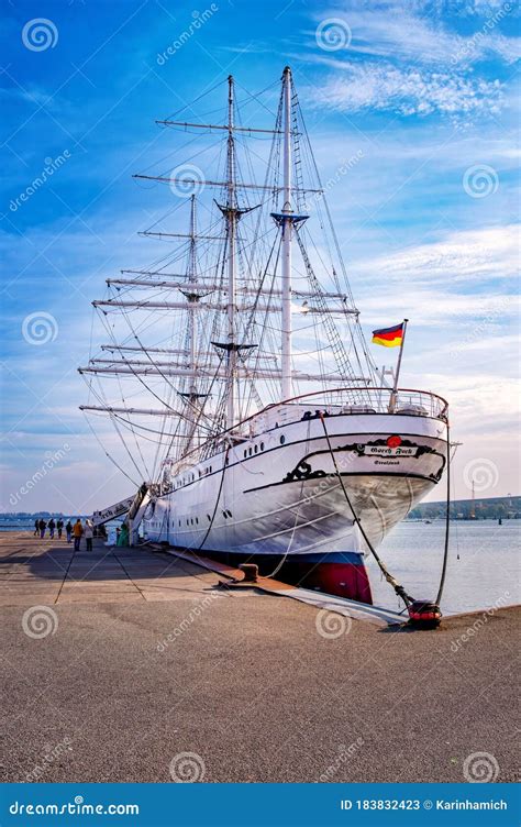 View Of Vintage Gorch Fock I It Is A Three Mast Barque The First Of A