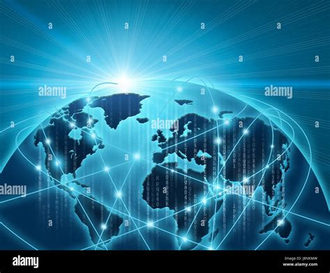 Globe Network Connection Abstract Background Stock Photo Alamy