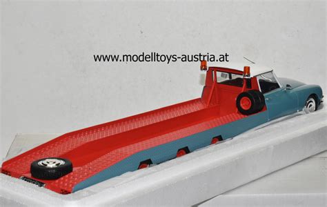 Citroen DS TISSIER Autotransporter Abschleppwagen 1970 Blau Rot 1 18