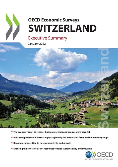 Oecd Economic Survey Of Switzerland Executive Summary By Oecd