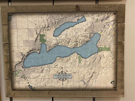 Custom Lake Geneva Map – Hannah's by the lake