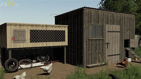 Small Wooden Chicken Coop V 10 Fs19 Mods Farming Simulator 19 Mods