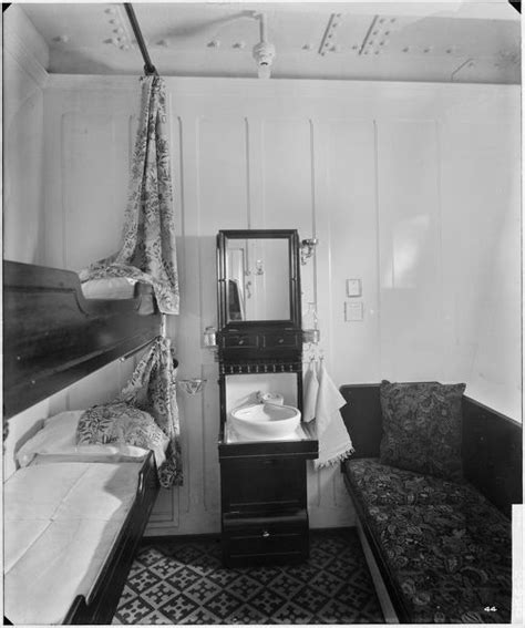 A 2nd Class Two Berth Cabin Rms Olympic White Star Line 1920 21 The