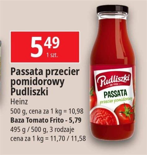 Passata Tomato Frito Karmelizowana Cebulka I Szalotka Pudliszki Cena