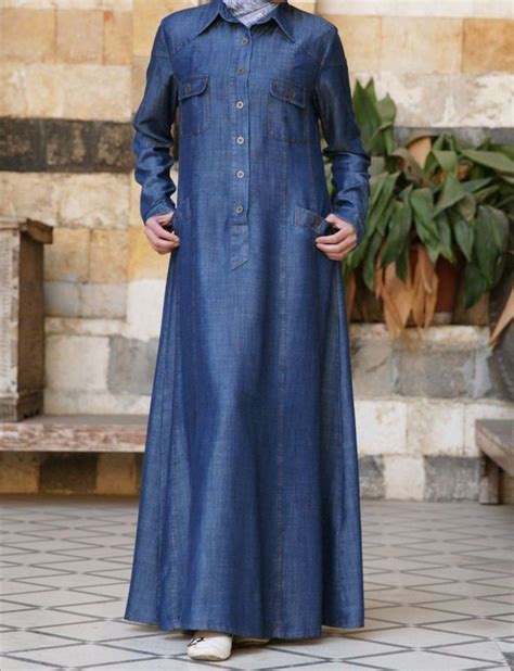 Stylish Comfortable Denim Abaya Designs Jeans Abaya Styles Burqa