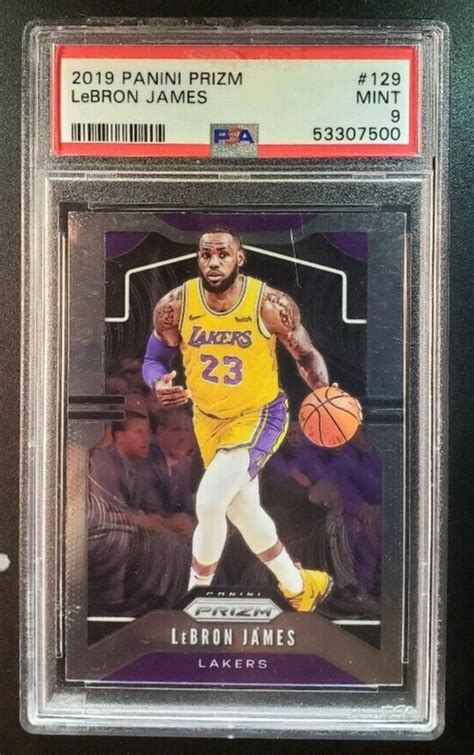 2018 Panini Prizm LeBron James 129 Los Angeles 129 PSA 9 Mint EBay