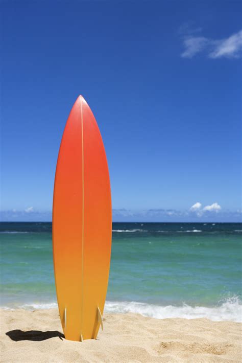 Surfboard On Hawaiian Beach Hawaii Hotels Best Western Hotel Beach