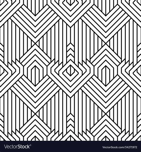 Abstract Simple Geometric Seamless Pattern Vector Image