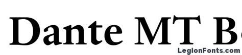 Dante Mt Bold Font Download Free Legionfonts