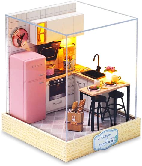 Cuteefun Diy Puppenhaus Miniatur Haus F R Anf Nger Zum Bauen Miniatur