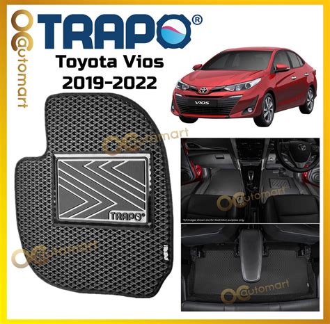 TRAPO Customize Car Floor Mat For Toyota Vios 2019 2022 Carpet