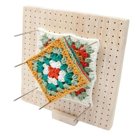 Wooden Blocking Board Granny Square Crochet Board Crafting With 324