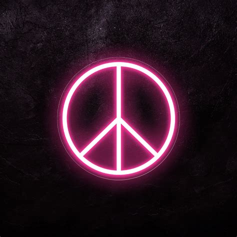 Neon Peace Sign Backgrounds