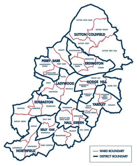 Birmingham City District Map