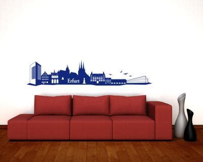 Erfurt Wandtattoo Skyline Mit Sehensw Rdigkeiten Skyline U