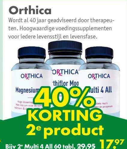 Orthica Multi All Tabl Aanbieding Bij Gezond Wel Folders Nl